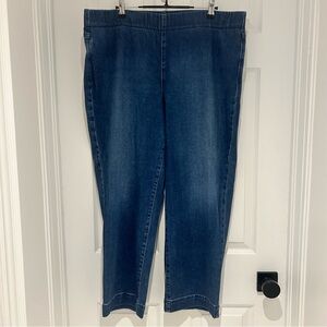 BAILEY RELAXED STRAIGHT ANKLE PULL-ON JEANS - SOFT-CONTOUR DENIM™ WITH LIFT TUCK